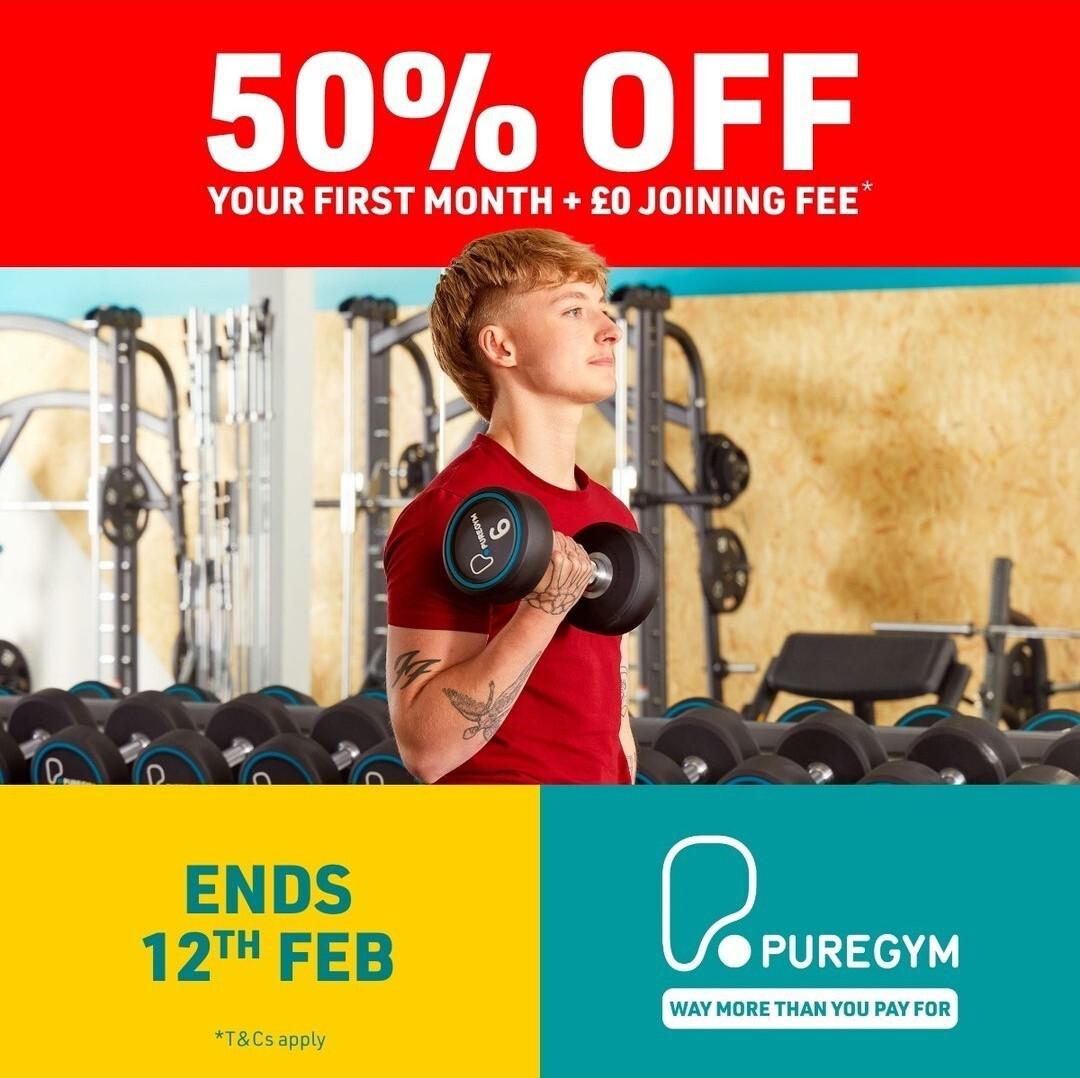 £0 Joining fee at PureGym Orpington