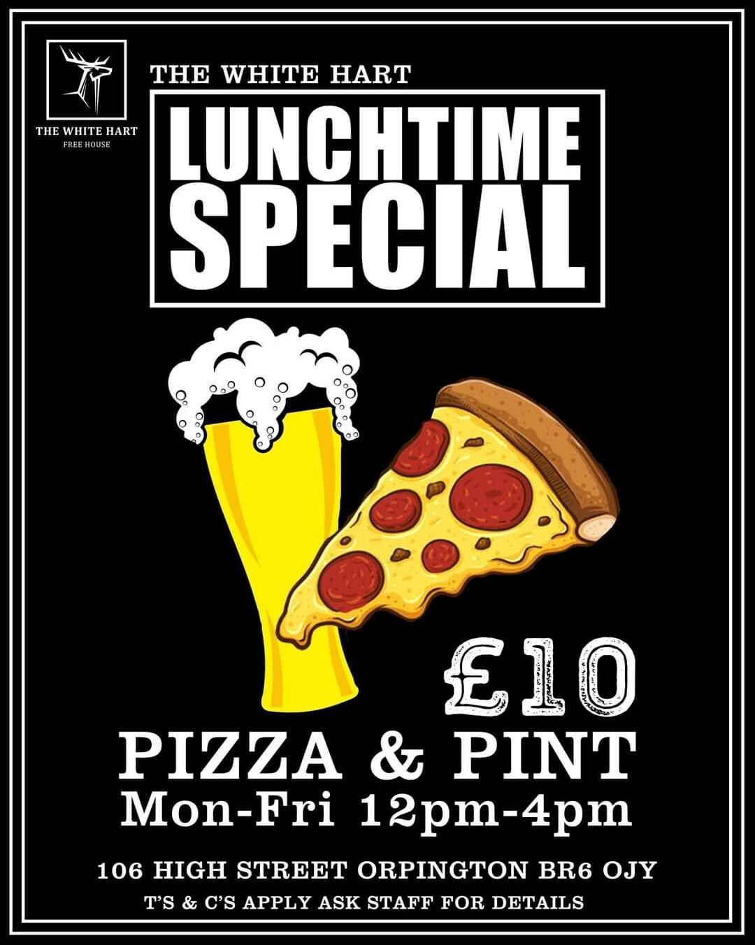 Lunchtime special at The White Hart