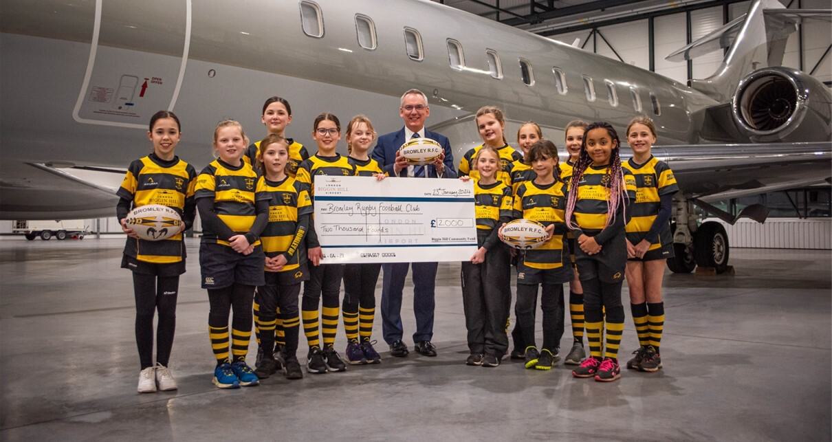 London Biggin Hill Airport sponsors Bromley Girls’ Rugby